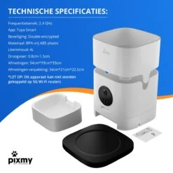 PIXMY - Automatische Voerbak Kat - 4L - Wi-Fi - Met App En Full HD Camera - Voerbak Kat 31 PIXMY - Automatische Voerbak Kat - 4L - Wi-Fi - Met App En Full HD Camera - Voerbak Kat -Katten Benodigdheden Winkel 1200x1200 375