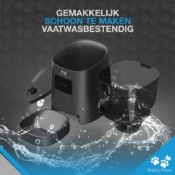 Pretty Paws PP005 Wifi Voerautomaat Zwart - Automatische Voerbak - Slimme Voerautomaat Met App - Instelbaar Voedingsschema - WIFI -Katten Benodigdheden Winkel 1200x1200 391