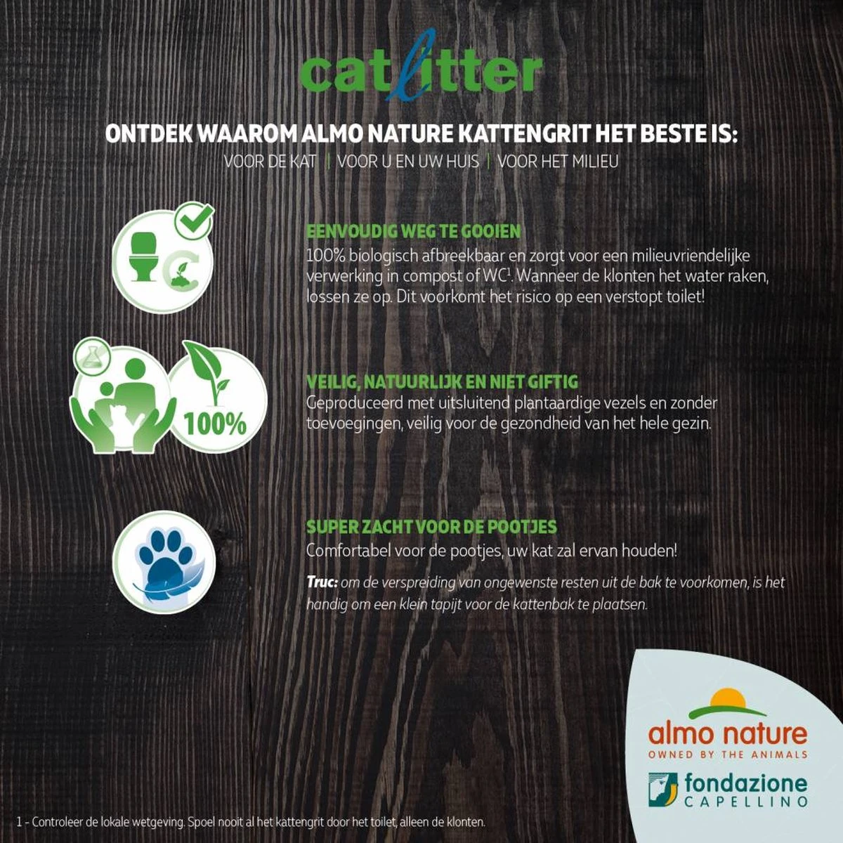 Almo Nature Zuinige Kattenbakvulling Klontvormend En Milieuvriendelijk - Inhoud 4,54 Kg 5 Almo Nature Zuinige Kattenbakvulling Klontvormend En Milieuvriendelijk - Inhoud 4,54 Kg - Afbeelding 3