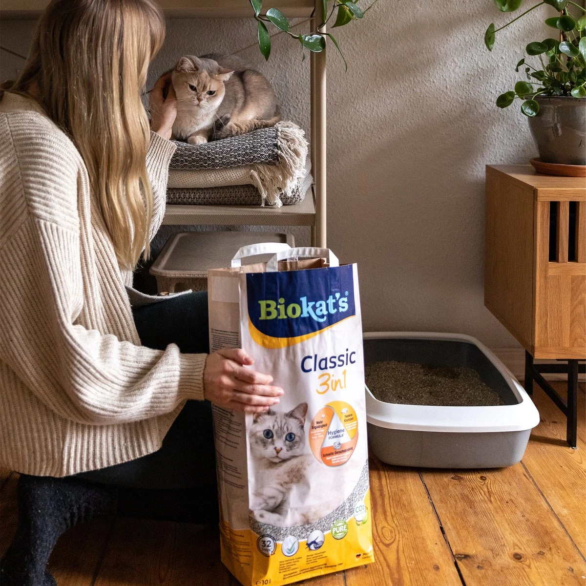Biokat's Classic 3in1 - 18 L - Kattenbakvulling - Klontvormend - Zonder Geur 7 Biokat's Classic 3in1 - 18 L - Kattenbakvulling - Klontvormend - Zonder Geur - Afbeelding 5