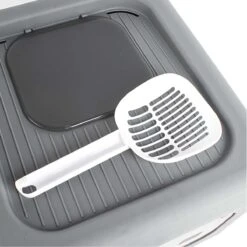 Kattenbak | 2 Ingangen | Opening Bovenkant En Onder | Inklapbaar | Grijs -Katten Benodigdheden Winkel 1200x1200 579