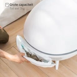 Merkloos Premium Kattenbak - Automatische - Zelfreinigende - Elektrische Kattenbak - Design Kattenbak -Katten Benodigdheden Winkel 1200x1200 590