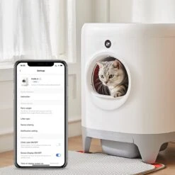 PETKIT Pura X Self-Cleaning Cat Litter Box, No Scooping Automatic Cat Litter Box Fr Multiple Cats, XSecure/Odor Removal/APP Control Automatic Cat Littler Box With Mat -Katten Benodigdheden Winkel 1200x1200 652
