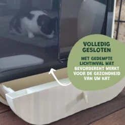 De Blaffende Kat Moderne Kattenbak - Met Uitneembare Lade En Kattenbak Mat -Katten Benodigdheden Winkel 1200x1200 660
