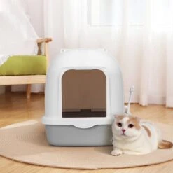 Nobleza ZSW - Kattenbak Met Kattenbakschep - 54x41x45 Cm - Grijs- L 13 Nobleza ZSW - Kattenbak Met Kattenbakschep - 54x41x45 Cm - Grijs- L -Katten Benodigdheden Winkel 1200x1200 665