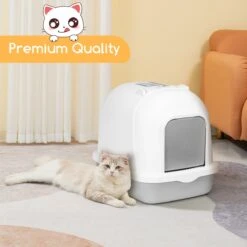 Nobleza ZSW - Kattenbak Met Kattenbakschep - 54x41x45 Cm - Grijs- L 14 Nobleza ZSW - Kattenbak Met Kattenbakschep - 54x41x45 Cm - Grijs- L -Katten Benodigdheden Winkel 1200x1200 666