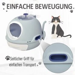 PawHut Kattentoilet Kattenbak Dakraam Bodembak Schep Draagbaar PP ABS D31-012 24 PawHut Kattentoilet Kattenbak Dakraam Bodembak Schep Draagbaar PP ABS D31-012 -Katten Benodigdheden Winkel 1200x1200 670
