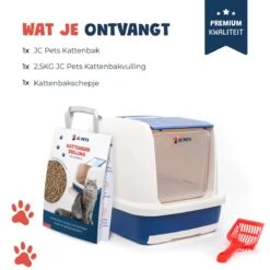 JC Pets Premium Kattenbak Systeem - Inclusief 2.5KG / 4L Kattenbakvulling - Zelfreinigend 22 JC Pets Premium Kattenbak Systeem - Inclusief 2.5KG / 4L Kattenbakvulling - Zelfreinigend -Katten Benodigdheden Winkel 1200x1200 675