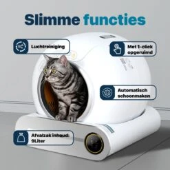 BOME Automatische Kattenbak - Zelfreinigende Kattenbak - Met App En Touchscreen - 65L -Katten Benodigdheden Winkel 1200x1200 678