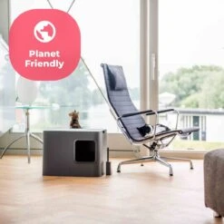 Hoopo® Dome Kattenbak Grijs - Kattenbak - Kattenbakschep - Kattenbakmat -Katten Benodigdheden Winkel 1200x1200 696