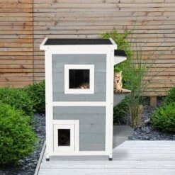 Relaxdays Kattenhuis Buiten - Groot Kattenhok Binnen - Hoog Kattenmeubel Grijs Hout - Tuin 20 Relaxdays Kattenhuis Buiten - Groot Kattenhok Binnen - Hoog Kattenmeubel Grijs Hout - Tuin -Katten Benodigdheden Winkel 1200x1200 745
