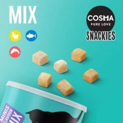 Cosma Pure Love Snackies Minis Flavour MIX 130g -Katten Benodigdheden Winkel 1200x1200 75