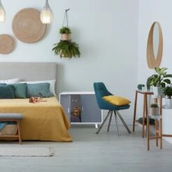 Relaxdays Kattenbak Ombouw Design - Kattenhuis Op Pootjes - Kattenmeubel Wit - Kattenkast -Katten Benodigdheden Winkel 1200x1200 843