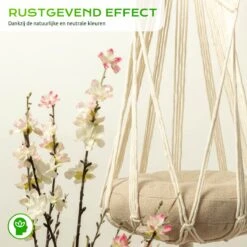 Qoods Kattenhangmat Macramé - Hangende Kattenmand Raam Of Radiator - Kattenbed - Poezenmand -Katten Benodigdheden Winkel 1200x1200 893