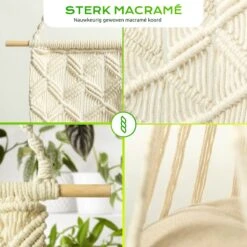 Qoods Kattenhangmat Macramé - Hangende Kattenmand Raam Of Radiator - Kattenbed - Poezenmand -Katten Benodigdheden Winkel 1200x1200 895