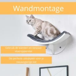 Merkloos Paws And Claws - Cat Shelf – Hangmat Kat – Kattenplank - Kattenbed - Wasbaar – Wandmontage – MDF - Wit 12 Merkloos Paws And Claws - Cat Shelf – Hangmat Kat – Kattenplank - Kattenbed - Wasbaar – Wandmontage – MDF - Wit -Katten Benodigdheden Winkel 1200x1200 907