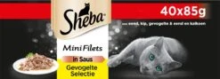 Sheba Mini Filets In Saus Kattenvoer Maaltijdzakjes Gevogelte 40 X 85 G -Katten Benodigdheden Winkel 1200x434
