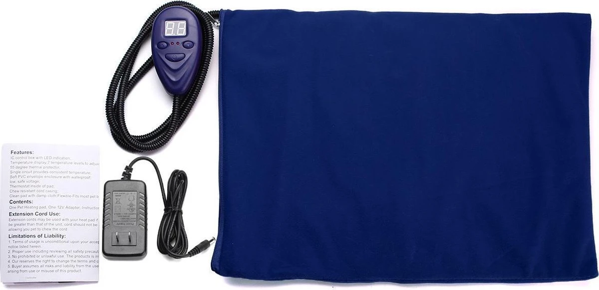 Warmtemat Voor Huisdieren 12V 65x40cm 5 Warmtemat Voor Huisdieren 12V 65x40cm - Afbeelding 3