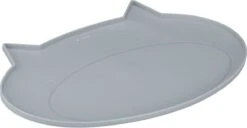 Navaris Siliconen Voederbakmat Voor Katten - Waterdichte Anti-slip Mat Voor Voerbak En Waterbak - 50x32 Cm - In Grijs Kattendesign -Katten Benodigdheden Winkel 1200x620