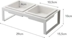 Yamazaki Tower Dierenvoerbakjes - Wit -Katten Benodigdheden Winkel 1200x636 1