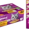 Whiskas 1+ Natvoer - Gevogelte - Selectie In Gelei - Maaltijdzakjes 80 X 85 G