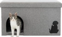 Trixie Kattenhuis Kimy Grijs 70X40X40 CM 16 Trixie Kattenhuis Kimy Grijs 70X40X40 CM -Katten Benodigdheden Winkel 1200x716 1