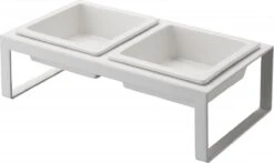 Yamazaki Tower Dierenvoerbakjes - Wit -Katten Benodigdheden Winkel 1200x716