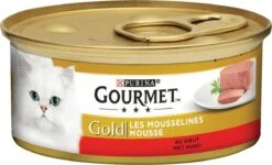 Gourmet Gold Mousse - Kattenvoer Natvoer - Met Tonijn, Lever, Kalkoen, Rund - 48 X 85 G -Katten Benodigdheden Winkel 1200x731 2