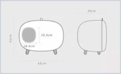 MakeSure Kattenbak Met Lade - Groen - 60 X 38 X 45 Cm - Design -Katten Benodigdheden Winkel 1200x736