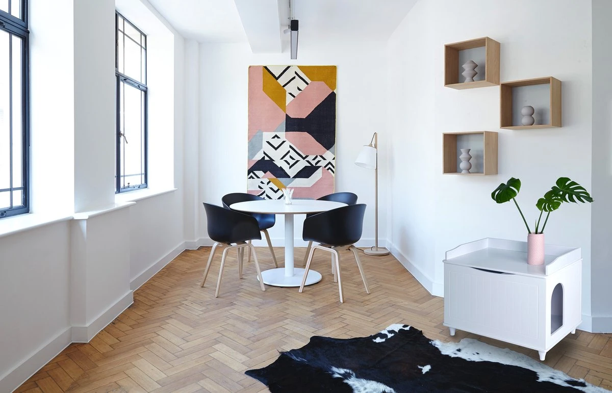 WONDERMAKE® Grote Kattenkast Houten Voor Kattenbak-box Kattentoilet, XL-kattenbak Dressoir Kastje, Designer Kattenhuis Met Kattenhol Kattenmand, Kasten Kast Voor Badkamer, 73,5 X 51,5 X 57 Cm, Wit 7 WONDERMAKE® Grote Kattenkast Houten Voor Kattenbak-box Kattentoilet, XL-kattenbak Dressoir Kastje, Designer Kattenhuis Met Kattenhol Kattenmand, Kasten Kast Voor Badkamer, 73,5 X 51,5 X 57 Cm, Wit - Afbeelding 5