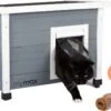 MyMax Kattenhuis - Hout - Openslaand Bitumen Dak - Kattenhuis Voor Buiten - Kattenhok - Kattenhuisje Hout - Grijs - 57*45*43CM -Katten Benodigdheden Winkel 1200x772 1