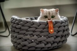 Djambo Kattenmanden, Gevlochten En Zachte Kattenbed, Comfortabel En Warm. -Katten Benodigdheden Winkel 1200x798 5