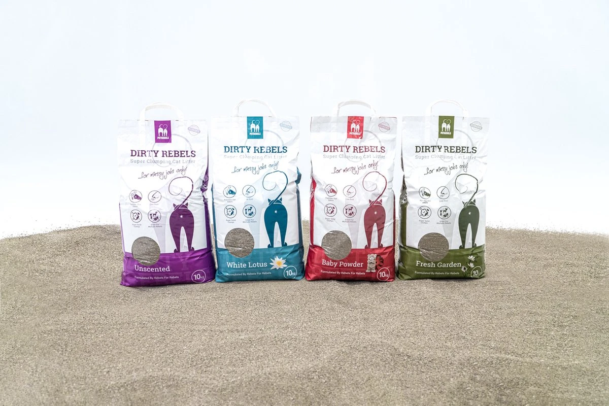 Dirty Rebels Kattenbakvulling - 10 L - Geurloos / Zonder Geur - Sterk Klontvormend - Stofvrij - 100% Natuurlijk - Premium Kwaliteit Van Petrebels 8 Dirty Rebels Kattenbakvulling - 10 L - Geurloos / Zonder Geur - Sterk Klontvormend - Stofvrij - 100% Natuurlijk - Premium Kwaliteit Van Petrebels - Afbeelding 6