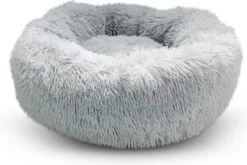 Snoozle Kattenmand - Zacht En Luxe Poezenmand - Kattenmandje Rond - Wasbaar - 100cm - XXL - Lichtgrijs -Katten Benodigdheden Winkel 1200x802 3
