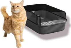 Merkloos Kattenbak - Zwart - Open - Incl. Schep - Modern - Hip - Trendy - Design Kattenbak -Katten Benodigdheden Winkel 1200x823 1