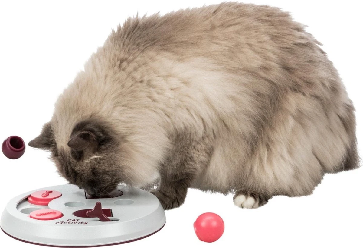 Trixie Cat Activity Flip Board Bes / Roze / Lichtgrijs 23x23 Cm 7 Trixie Cat Activity Flip Board Bes / Roze / Lichtgrijs 23x23 Cm - Afbeelding 5