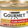 Gourmet Gold Fijne Hapjes - Kattenvoer Natvoer - Zalm & Kip - 24 X 85 Gr -Katten Benodigdheden Winkel 1200x859 1