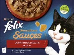 Felix Sensations Sauces Countryside Selectie In Saus - Katten Natvoer - 48 X 85g -Katten Benodigdheden Winkel 1200x883 1
