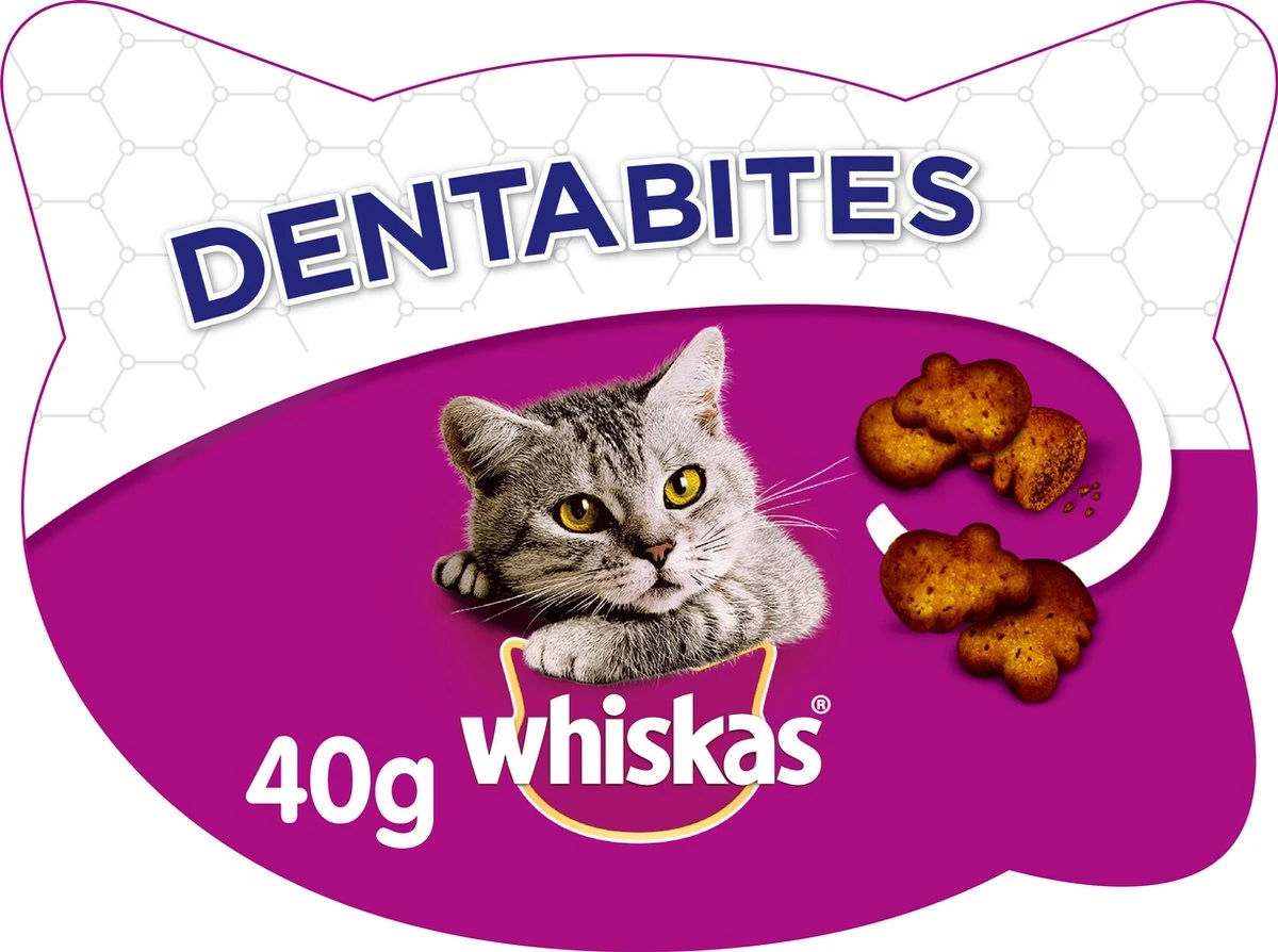 Whiskas Dentabites Kattensnoepjes - Kip - 8 X 40g