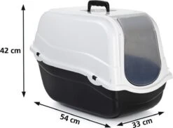 Beeztees Romeo - Kattenbak - Zwart/Wit - 57x39x41 Cm -Katten Benodigdheden Winkel 1200x896