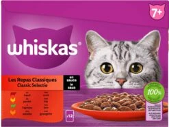 Whiskas 7+ Natvoer - Classic - Selectie In Saus - Maaltijdzakjes 48 X 85 G -Katten Benodigdheden Winkel 1200x905