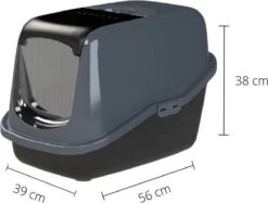 PeeWee EcoHus Kattenbak - Antraciet - 56 X 39 X 38 Cm -Katten Benodigdheden Winkel 1200x909 4
