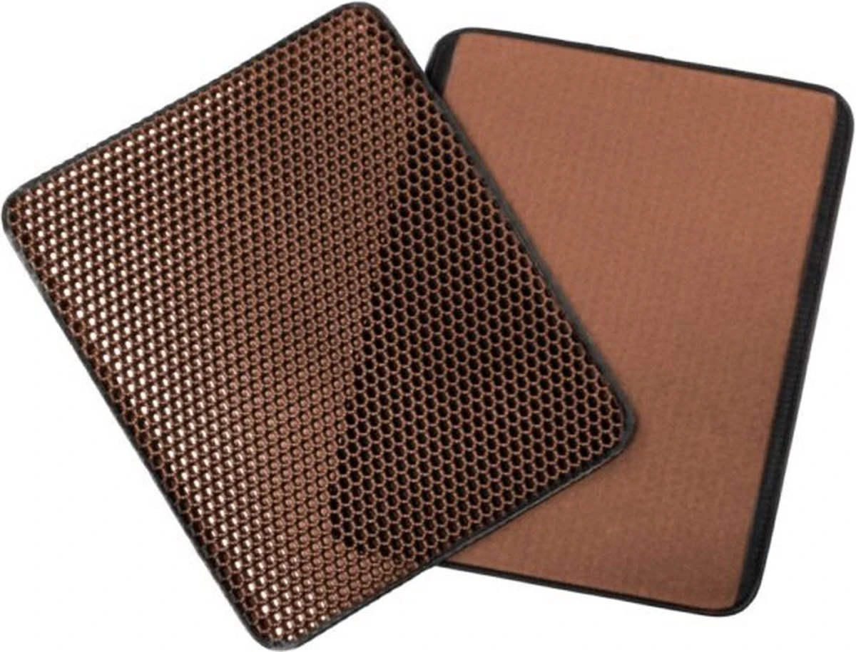 IGOODS - Kattenbakmat Met Filter - 45 X 60 - Waterdicht - Dubbele Laag - Bruin 7 IGOODS - Kattenbakmat Met Filter - 45 X 60 - Waterdicht - Dubbele Laag - Bruin - Afbeelding 5