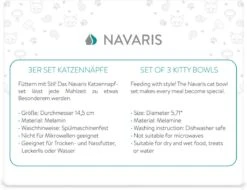 Navaris Voerbakjes Voor Katten - Set Van 3 Voer- En Waterbakken - Met Kattenkopjes Vorm - Antislip - Etensbakjes In Grijs, Wit En Zwart 14 Navaris Voerbakjes Voor Katten - Set Van 3 Voer- En Waterbakken - Met Kattenkopjes Vorm - Antislip - Etensbakjes In Grijs, Wit En Zwart -Katten Benodigdheden Winkel 1200x921 3