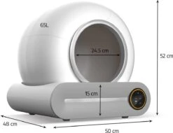 Merkloos Petlux® Zelfreinigende Automatische Kattenbak Met App En LED-Touch 24 Merkloos Petlux® Zelfreinigende Automatische Kattenbak Met App En LED-Touch -Katten Benodigdheden Winkel 1200x921 4