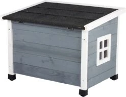 MyMax Kattenhuis - Hout - Openslaand Bitumen Dak - Kattenhuis Voor Buiten - Kattenhok - Kattenhuisje Hout - Grijs - 57*45*43CM -Katten Benodigdheden Winkel 1200x921 5