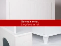 WONDERMAKE® Grote Kattenkast Houten Voor Kattenbak-box Kattentoilet, XL-kattenbak Dressoir Kastje, Designer Kattenhuis Met Kattenhol Kattenmand, Kasten Kast Voor Badkamer, 73,5 X 51,5 X 57 Cm, Wit 12 WONDERMAKE® Grote Kattenkast Houten Voor Kattenbak-box Kattentoilet, XL-kattenbak Dressoir Kastje, Designer Kattenhuis Met Kattenhol Kattenmand, Kasten Kast Voor Badkamer, 73,5 X 51,5 X 57 Cm, Wit -Katten Benodigdheden Winkel 1200x922 4