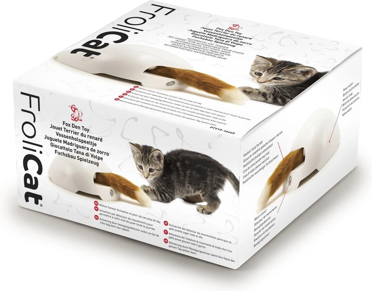 FroliCat Vossenhol - Automatische Kattenplager - Kattenspeelgoed 4 FroliCat Vossenhol - Automatische Kattenplager - Kattenspeelgoed - Afbeelding 2