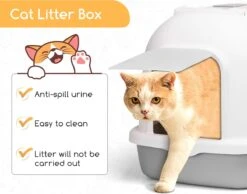 Nobleza ZSW - Kattenbak Met Kattenbakschep - 54x41x45 Cm - Grijs- L 11 Nobleza ZSW - Kattenbak Met Kattenbakschep - 54x41x45 Cm - Grijs- L -Katten Benodigdheden Winkel 1200x943 1