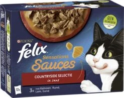 Felix Sensations Sauces Countryside Selectie In Saus - Katten Natvoer - 48 X 85g -Katten Benodigdheden Winkel 1200x947 1